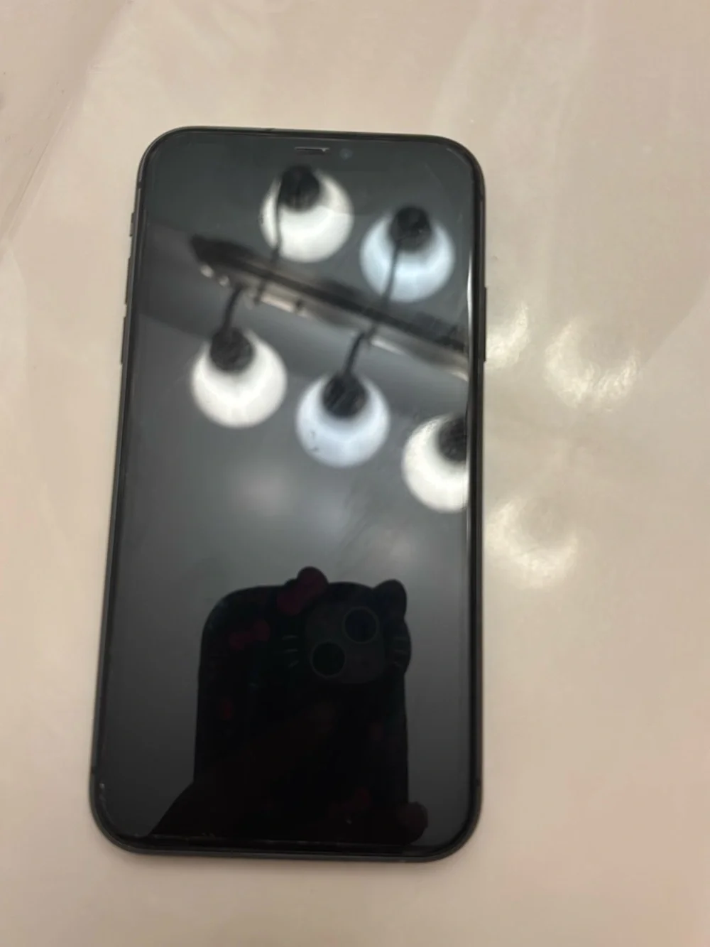 Apple iPhone 11 in Black with Rhinestone Camera Accents